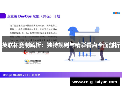 英联杯赛制解析：独特规则与精彩看点全面剖析